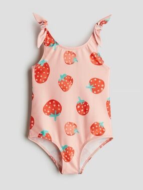 NWT | H&M Girls (5t) Strawberry One-Piece Swimsuit and Blue One-Piece Swimsuit